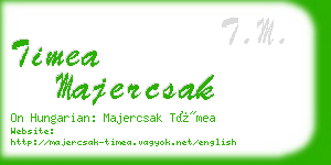 timea majercsak business card